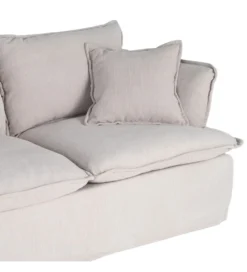 Sofa ZAPLASO 181 cm kremowa