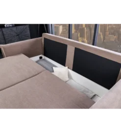 Sofa z funkcją spania APARTMENT 215 cm taupe