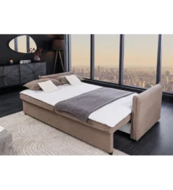 Sofa z funkcją spania APARTMENT 215 cm taupe