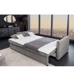 Sofa z funkcją spania APARTMENT 215 cm szara