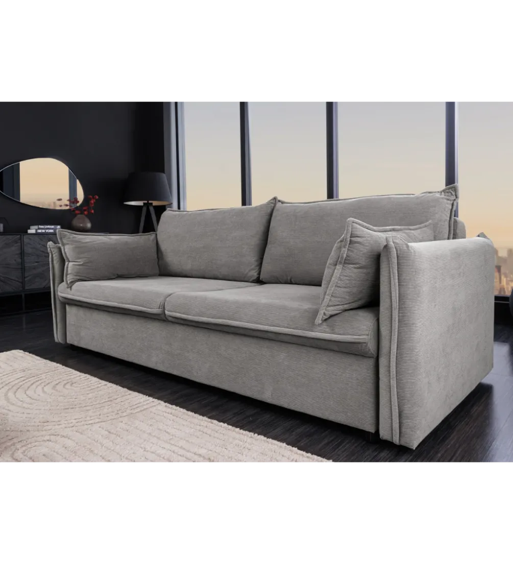 Sofa z funkcją spania APARTMENT 215 cm szara