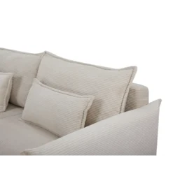 Sofa z funkcją spania APARTMENT 215 cm cord beżowy