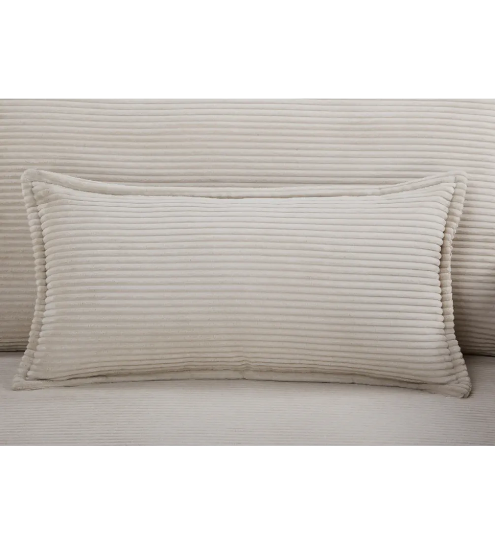 Sofa z funkcją spania APARTMENT 215 cm cord beżowy