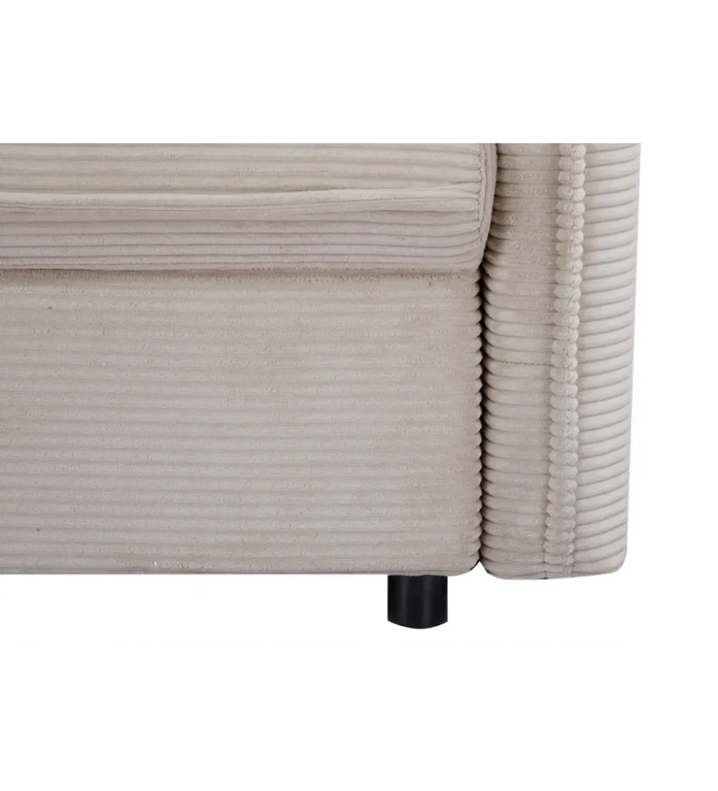 Sofa z funkcją spania APARTMENT 215 cm cord beżowy
