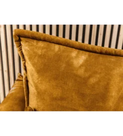 Sofa z funkcją spania APARTMENT 215 cm welur musztardowa