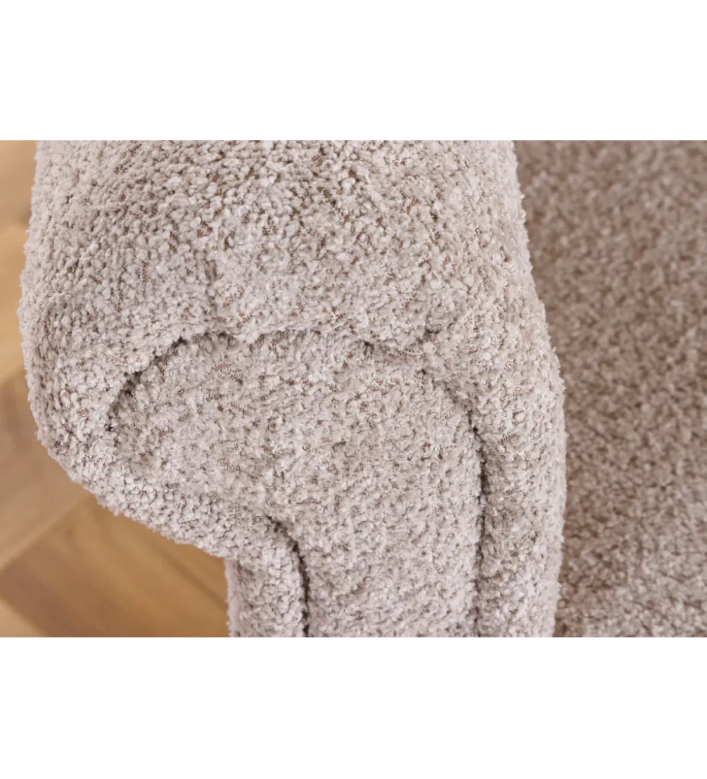 Sofa z funkcją spania MAISON BELLE AFFAIRE 220 cm boucle beżowe