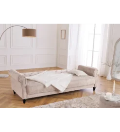 Sofa z funkcją spania MAISON BELLE AFFAIRE 220 cm boucle beżowe
