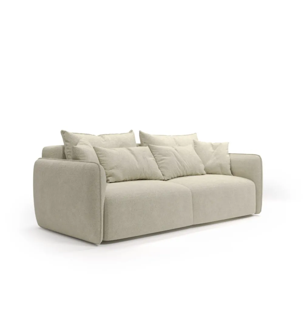 Sofa z funkcją spania PARIS 222 cm taupe/szary