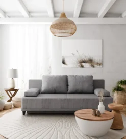 Sofa z funkcją spania ROSSO 200 cm szary