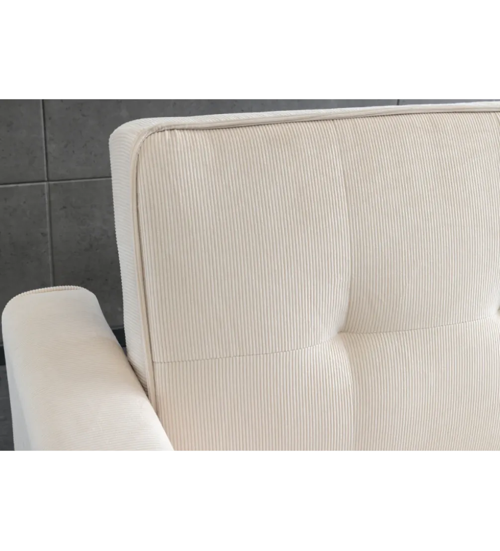Sofa z funkcją spania SMART 180 cm cord beżowy