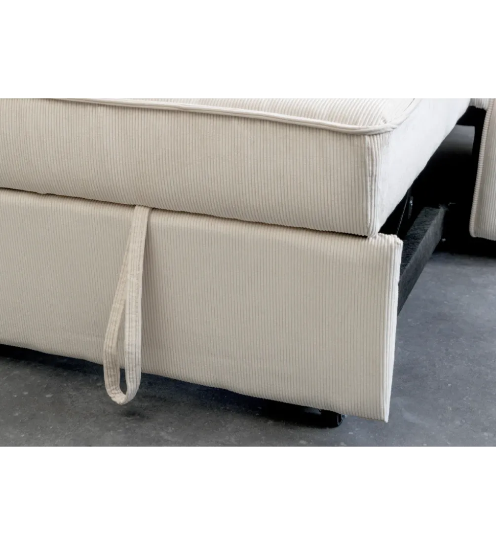 Sofa z funkcją spania SMART 180 cm cord beżowy