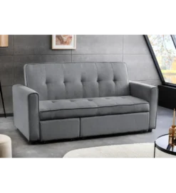 Sofa z funkcją spania SMART 180 cm cord szary