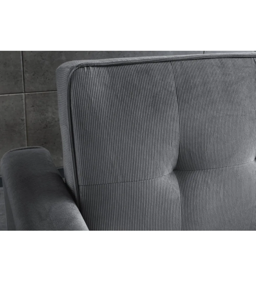 Sofa z funkcją spania SMART 180 cm cord szary
