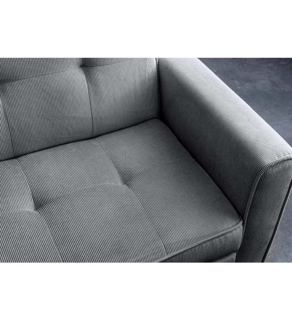 Sofa z funkcją spania SMART 180 cm cord szary