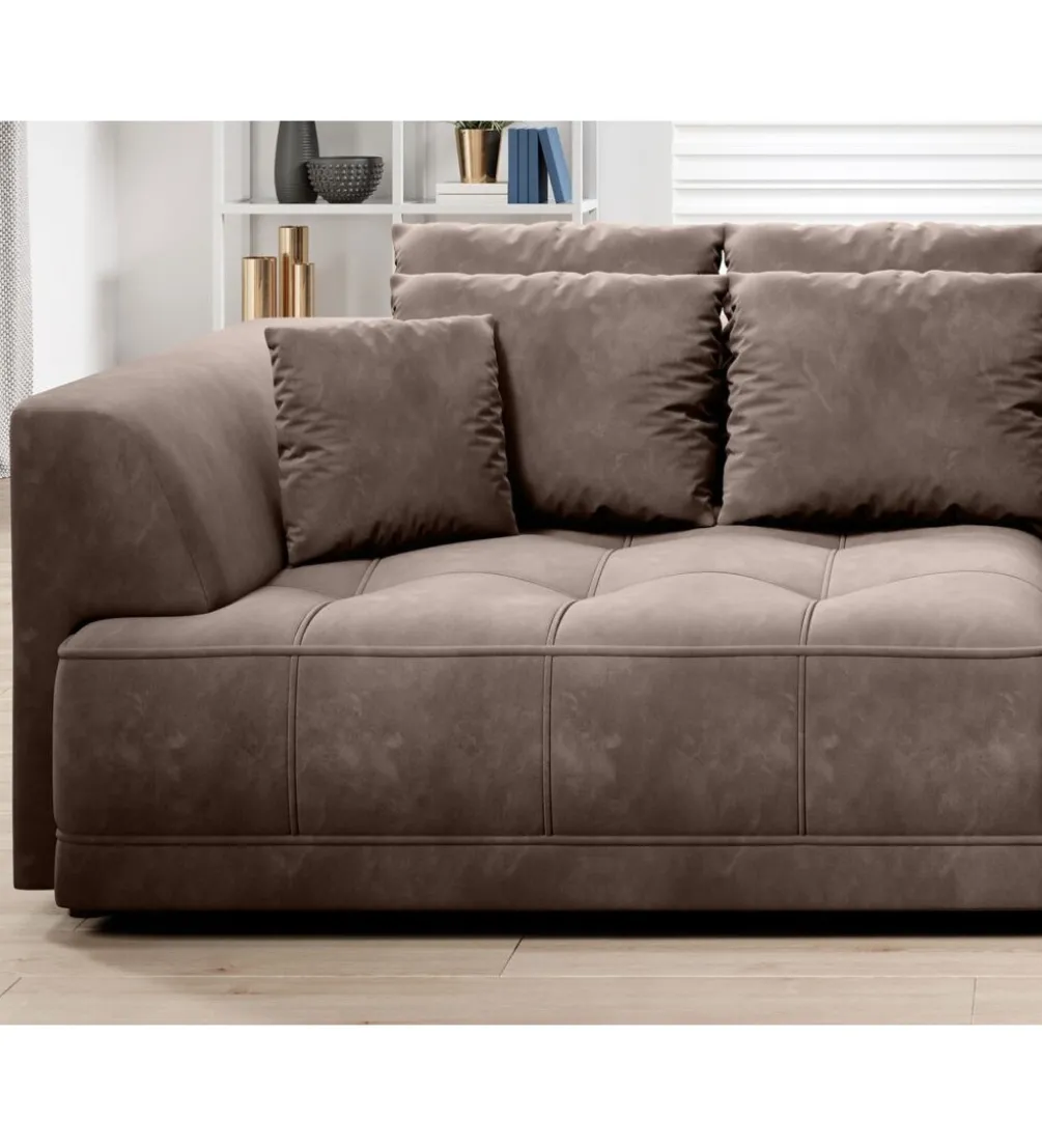 Sofa z funkcją spannia Big SofaTiga 302 cm z elektrycznie wysuwanym siedziskiem