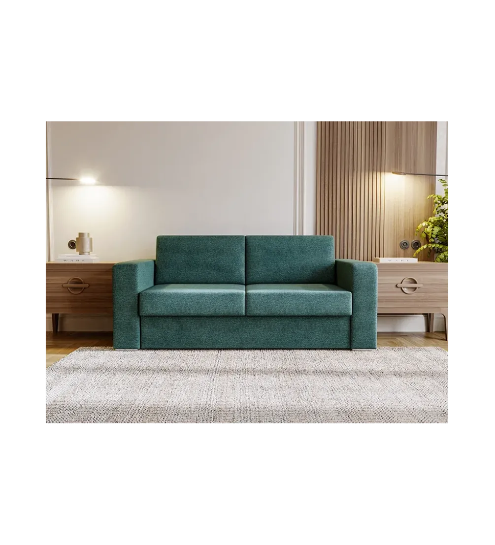 Sofa z włoskim stelażem SOUL 185 cm z funkcją spania i pojemnikiem na pościel
