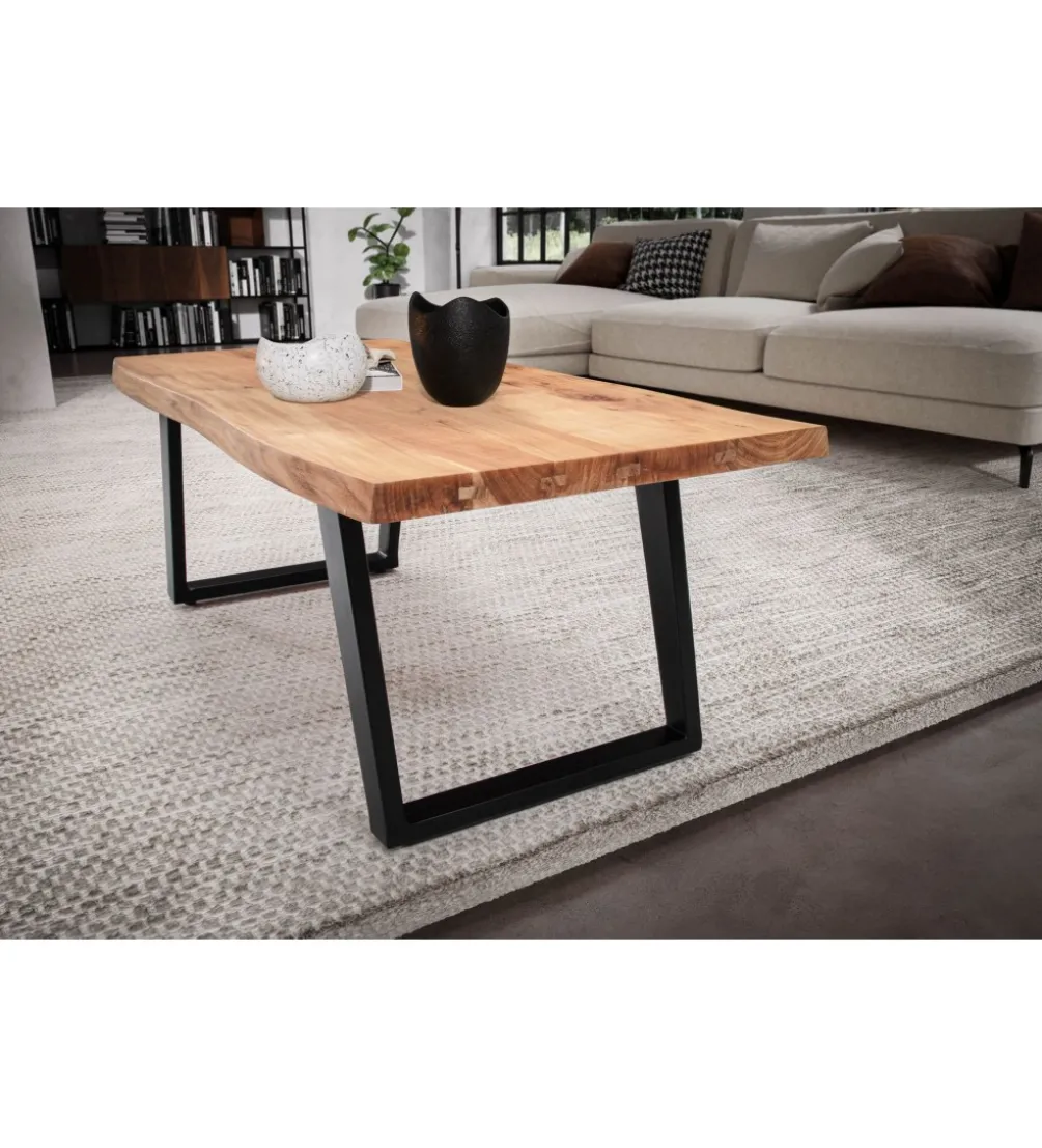 Solik kawowy FRIGI 120 cm drewno akacja