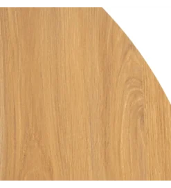 Stół AGARA 100 cm czarny naturalny blat