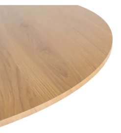 Stół AGARA 100 cm czarny naturalny blat