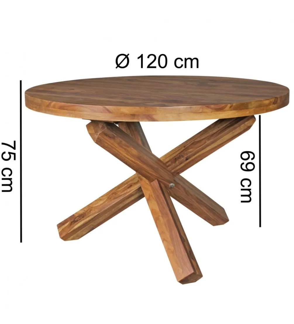 Stół ALAINS 120 cm drewno sheesham
