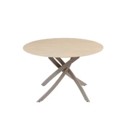 Stół ALPINE 120 cm ceramika w optyce trawertynu