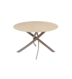 Stół ALPINE 120 cm ceramika w optyce trawertynu