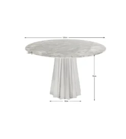 Stół AMORA 120 cm efekt naturalnego kamienia
