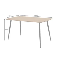 Stół APARTMENT 140 cm naturalny
