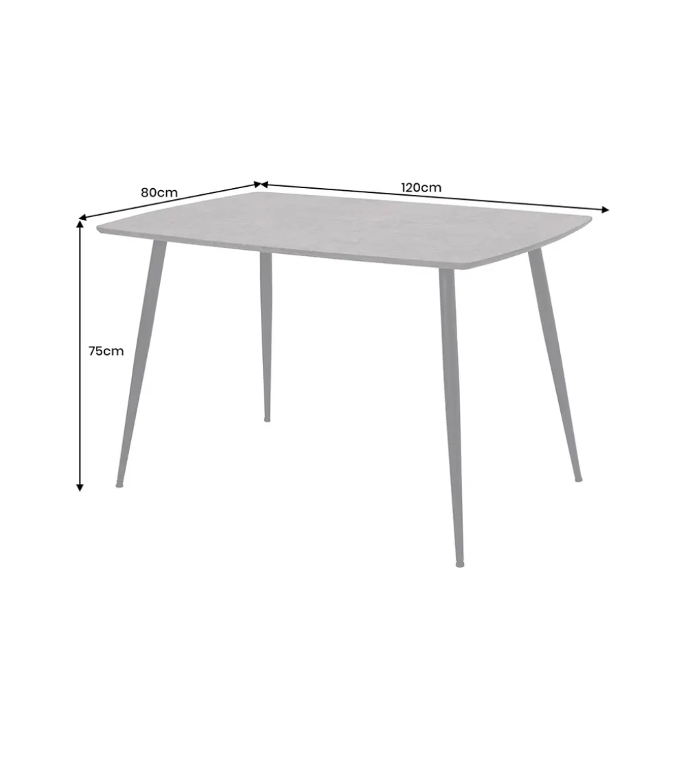 Stół APARTMENT 120 cm szary