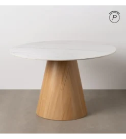 Stół ARPYK 120 cm naturalny blat ceramika