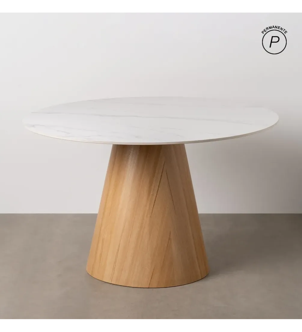 Stół ARPYK 120 cm naturalny blat ceramika