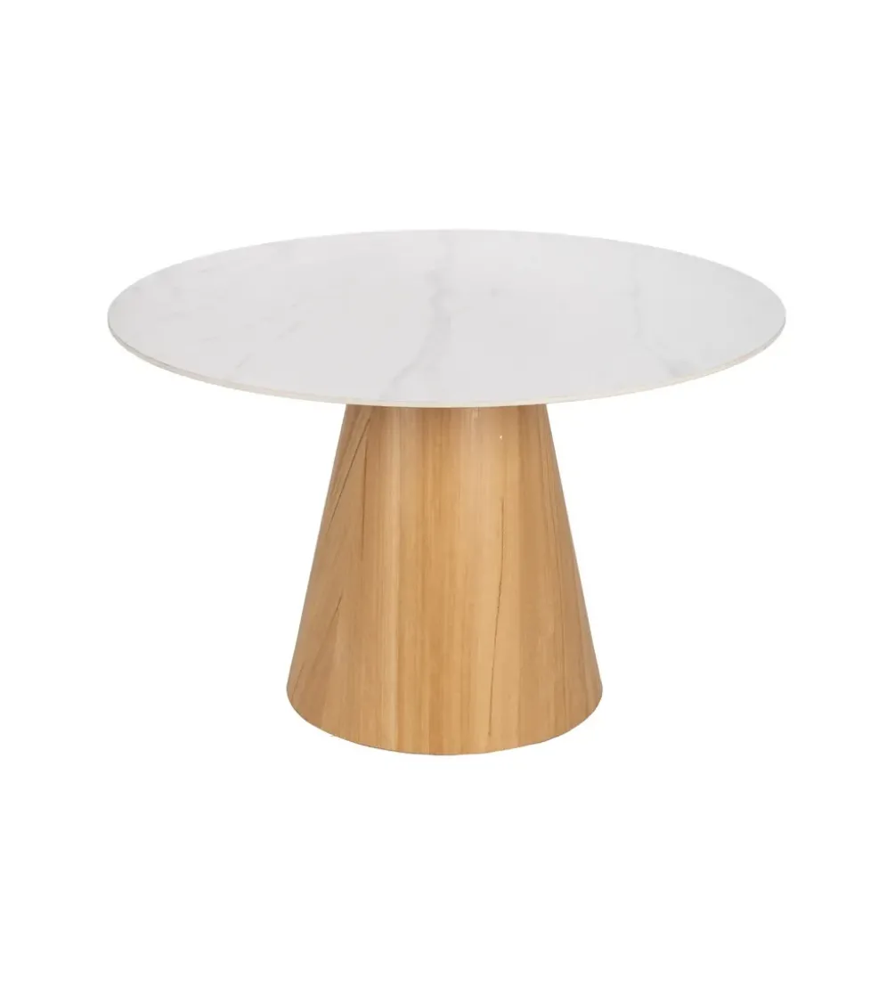 Stół ARPYK 120 cm naturalny blat ceramika