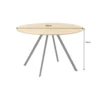 Stół ATELIER 120 cm kolor naturalnego dębu