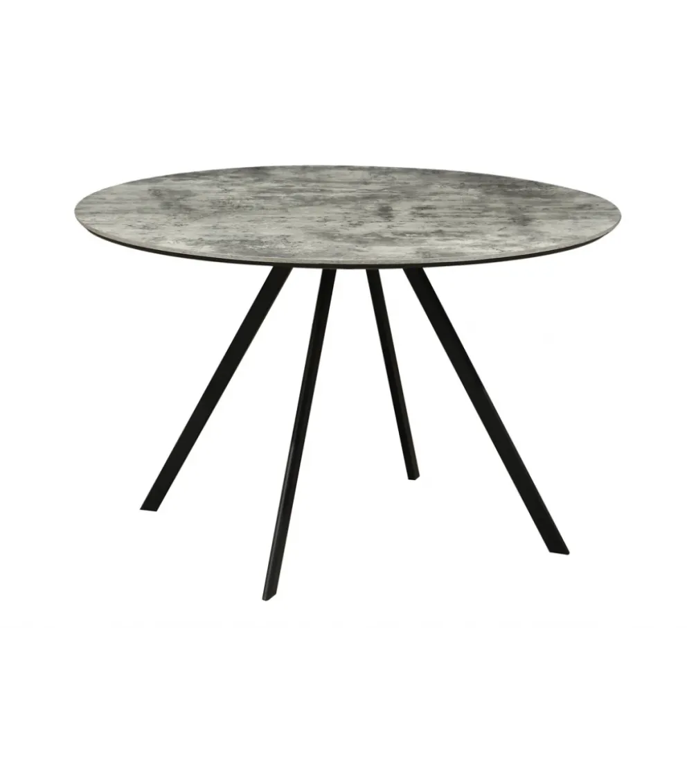 Stół ATELIER 120 cm kolor naturalnego kamienia szary