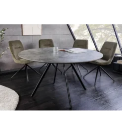 Stół ATELIER 120 cm kolor naturalnego kamienia szary