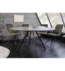 Stół ATELIER 120 cm kolor naturalnego kamienia szary
