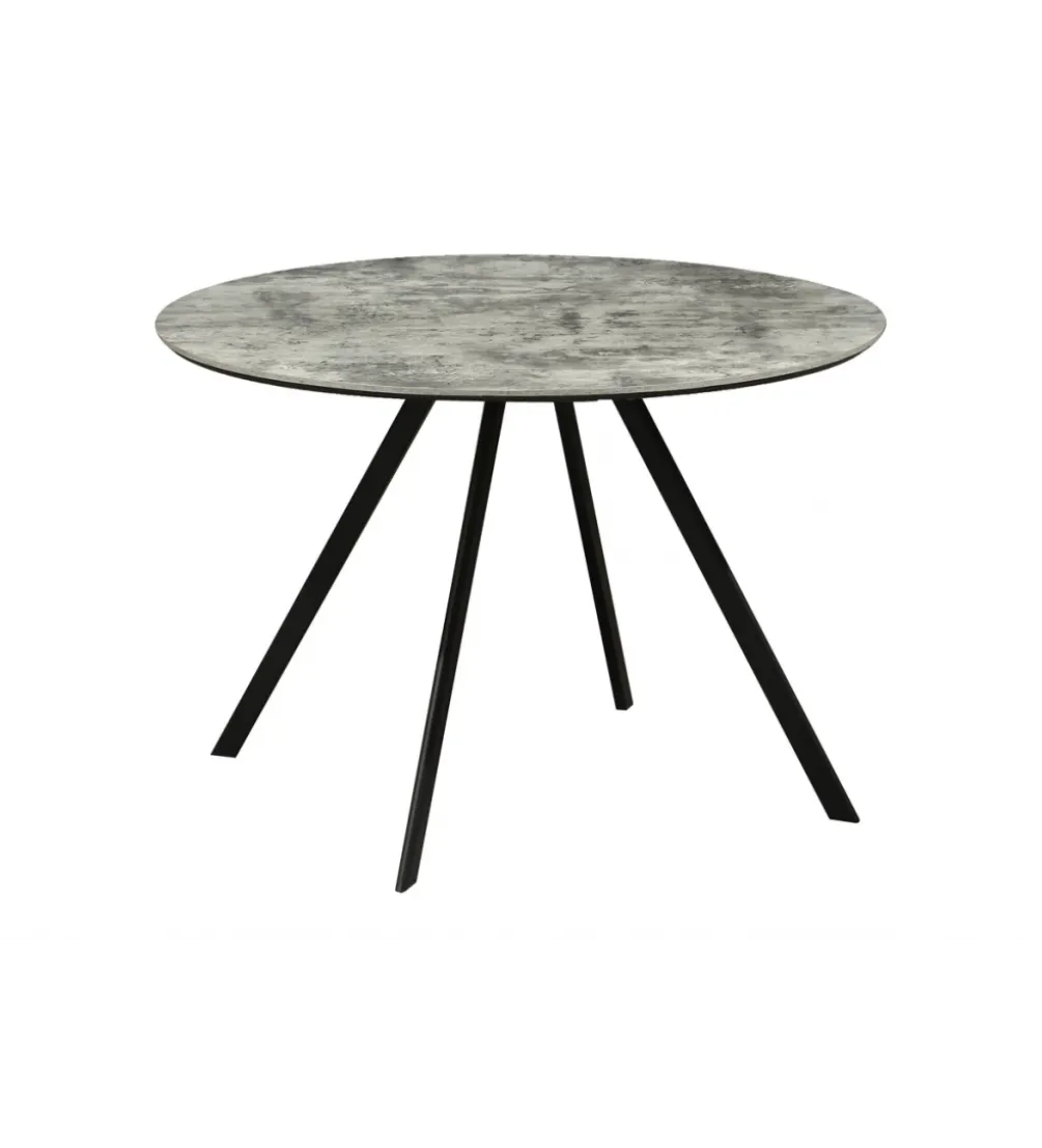 Stół ATELIER 100 cm kolor naturalnego kamienia szary