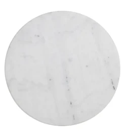 Stół AUESON 110 cm czarny blat w optyce marmuru