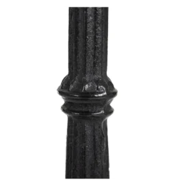 Stół AUESON 70 cm czarny blat w optyce marmuru