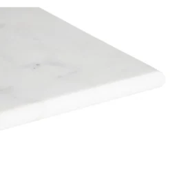 Stół AUESON 70 cm czarny blat w optyce marmuru