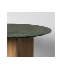 Stół AUXY 115 cm drewno mango marmur