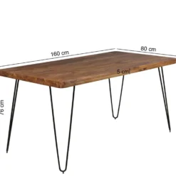 Stół BAGLI 160 cm drewno sheesham