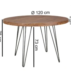 Stół BAGLI 120 cm drewno sheesham