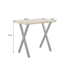 Stół barowy WILD 120 cm wygląd naturalnego dębu