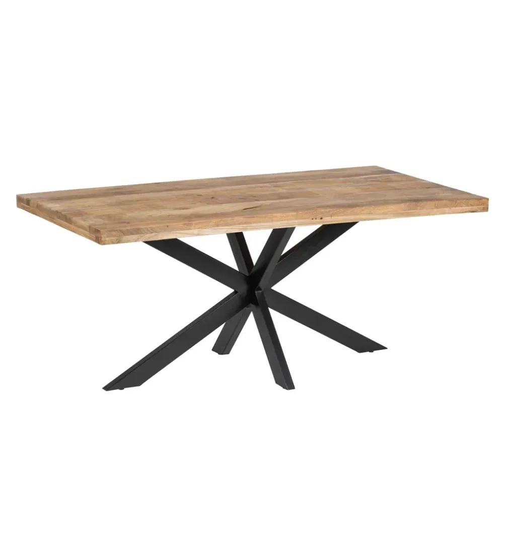 Stół BENRY 180 cm drewno mango naturalny