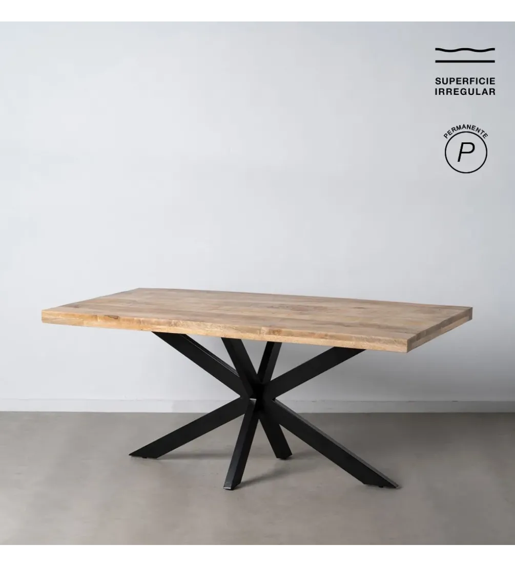 Stół BENRY 160 cm drewno mango naturalny