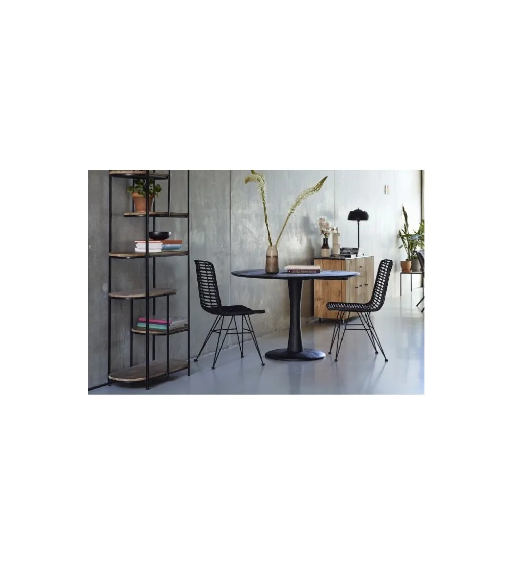 Stół BRAX Vivan 120 cm drewno mango czarny