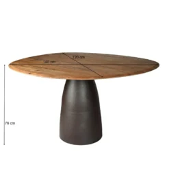 Stół Brix Marron 140 cm Espresso