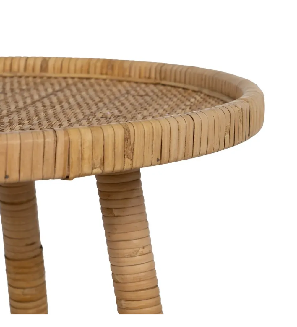 Stół BYMYS 45 cm ratan naturalny