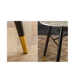 Stół CATANIA Paris 180 cm szkło w optyce szarego marmuru